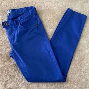 Madewell cobalt blue skinny chino pants